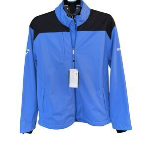 NWT Callaway Weather Series Windbreaker Men’s L Golf ZipUp Blue Opti-Repel Logo